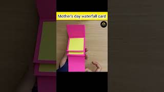 DIY mothers day waterfall card subscribe diy art craft viralvideo 5MinuteCraftsYouTube [upl. by Corson144]