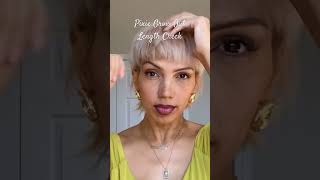 Blonde pixie styling  straight look  natural curly hair [upl. by Edalb]