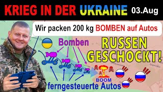 03AUGUST UNGLAUBLICH  Ukrainer zerstäuben russische Truppen MIT 200 KG WASSERSTOFF [upl. by Deny]