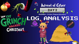 Hackmas 2024Day 2 THM Advent of Cyber  Log Analysis as a SOC Analyst cybersecurity adventofcyber [upl. by Bui]