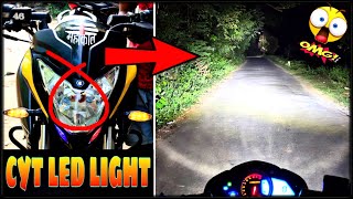 Pulsar NS 200 best LED light install  install light onoff switch in BS4 model all bikes [upl. by Etteuqram130]