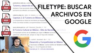 Buscar archivos específicos con Filetype en Google [upl. by Adriell]