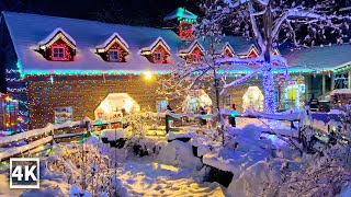 【4K】Vancouver Christmas Walk  Bright Nights in Stanley Park  White Christmas [upl. by Trinidad790]