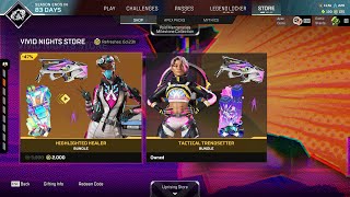 Apex Legends Item Shop Update  Vivid Nights amp Unshackled Store Rotation  Raiders Event Packs Added [upl. by Anglim]