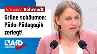 Grüne schäumen PädoPädagogik zerlegt – Vanessa Behrendt AfD [upl. by Ginzburg844]