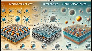 Различия между межмолекулярными межчастичными и межповерхностными силами [upl. by Willner]