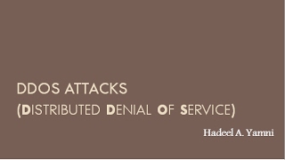 DDoS Attacks overview in arabic [upl. by Awram412]