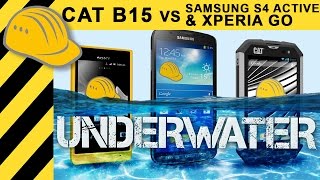 CAT B15 vs Samsung S4 Active amp Xperia Go  Drop Test Outdoor Smartphone Test amp Comparison [upl. by Namref]