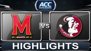 Maryland vs Florida State  2013 ACC Football Highlights [upl. by Nalod]