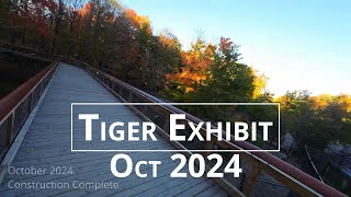 Tiger Exhibit Boardwalk at the Toronto Zoo  October 2024 Project Complete torontozoo [upl. by Notwen]