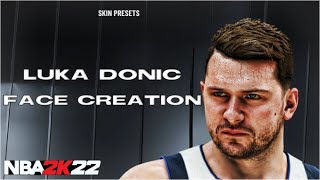 NBA 2K22 LUKA DONCIC FACE CREATION CURRENT GEN AND NEXT GEN 2K22 BEST FACE CREATION [upl. by Ojela]