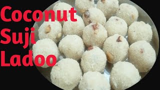 Coconut Rava Ladoo  Diwali Special Recipe  How To Make Rava Ladoo  Coconut Suji Ladoo [upl. by Reddin170]