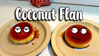 Homemade Coconut Flan [upl. by Nybor]