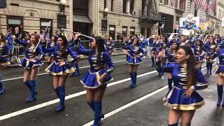 Banda El Carbonero quot GRAN ENSAMBLE DE BANDAS 2017quot durante el desfile de la hispanidad en NYC [upl. by Yellehs]