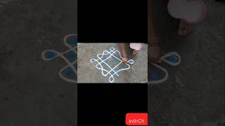 Melikala Muggulu dailyrangolis easyrangoli shortsvideo kolamdesigns [upl. by Fransis]