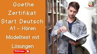 A1 Deutsch Hörverstehen mit Lösungen  Goethe Zertifikat German Exam 2024 [upl. by Fonsie]