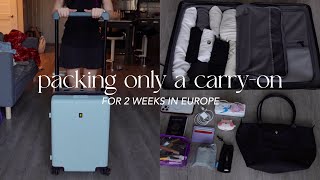 packing only a carryon for 2 weeks in europe minimalist travel tips [upl. by Alie]