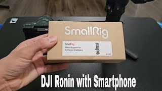 How to Install phone holder to DJI RS3 RS3 Mini and RS3 Pro Stabilizers  SmallRig Phone Holder [upl. by Odnomor]