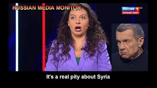 Vladimir Solovyov and Margarita Simonyan are upset about Syria [upl. by Niliram378]