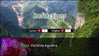 Reflection  Christina Aguilera Karaoke Version [upl. by Nica]