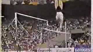 Svetlana Boginskaya  1991 Worlds Team Optionals  Uneven Bars [upl. by Haidebej]