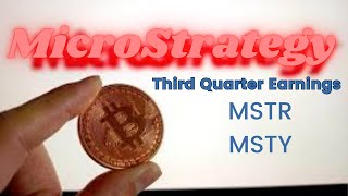 MicroStrategy Q3 Earnings call MSTY shareholders should hear msty mstr yieldmax microstrategy [upl. by Tnilf188]