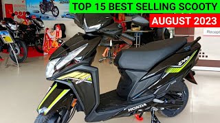 Top 15 Best Selling Scooter in August 2023 🔥 Best Scooter to buy 2023  Honda Activa  Jupiter amp [upl. by Sklar]