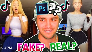 REAL o FAKE el Cuerpo de esta Chica 🧐 Investigación del Photoshop en Tik Toks [upl. by Subocaj]