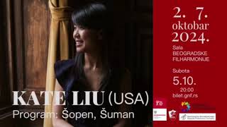 BELGRADE CHOPIN FEST 2024  KATE LIU promo [upl. by Adnoma]