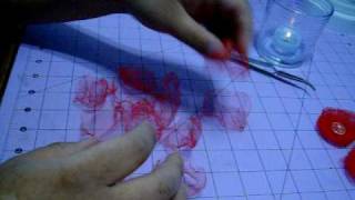 Tulle Flower Tutorial [upl. by Arihk444]