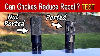 Do Ported Chokes Reduce Shotgun Recoil  TESTED [upl. by Isolt]