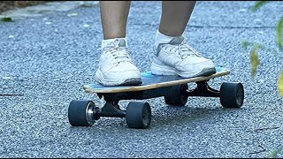 Aceshin Electric Skateboard 350W Motorized Compact E Skateboard Review Very slim profile makes this [upl. by Eninnej375]