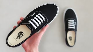 How to Lace Vans Authentic  Bar Lace 5 holes [upl. by Azmah]