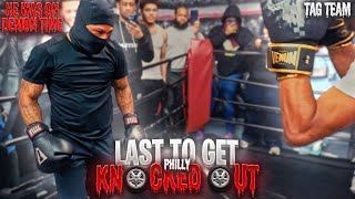 Last To Get Knocked Out Philly TAG TEAM 🥊💥  He Was On Demon Time😂 [upl. by Oirramed159]