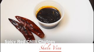 Vegetarian  How to prepare Spicy Red Chilli Chutney  Recipe 24 [upl. by Ylrebme]