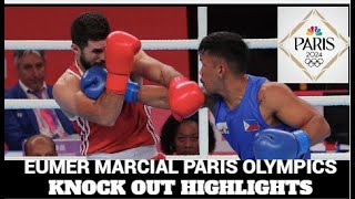 Eumir Marcial vs Tubabek Paris Olympics 2024  Knock out Highlights [upl. by Irollam]