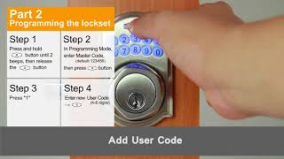 Semi Electronic Deadbolt Lock User Guide [upl. by Yecak]