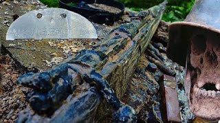 DIGGING OUT GERMAN WWII SOLDIERS  METAL DETECTING RELICS [upl. by Elana]