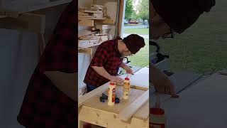 Creating My Kitchen Cabinet woodworking builtincabinet garageshop diy woodwork cabinet wood [upl. by Conrado5]