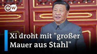 Zum 100 Geburtstag von Chinas KP droht Xi Jinping den Gegnern des Landes  DW Nachrichten [upl. by Enttirb]