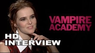 Vampire Academy Zoey Deutch Official Movie Interview  ScreenSlam [upl. by Iorgos]