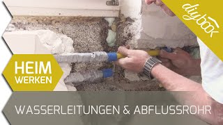 Wasserleitungen und Abflussrohr verlegen [upl. by Acker]