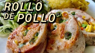 ROLLO DE POLLO RELLENO EN 20 MINUTOS  Santi Cocina [upl. by Attelahs]