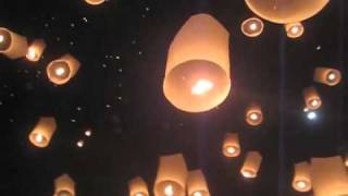 Breathtaking Yi Peng Lantern Festival in Mae Jo Chiang Mai Thailand [upl. by Wiley450]