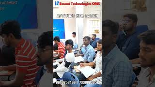 Aptitude Classes for MNC Placements  Besant Technologies OMR job [upl. by Delanie847]