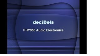 Intro to deciBels [upl. by Mayeda23]