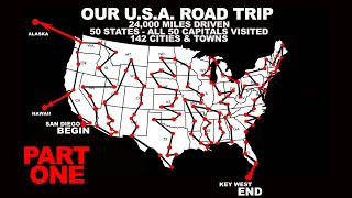 Our 50 State USA Road Trip PART ONE  24000 Miles Driven 50 Capitals Visited 142 Towns amp Cities [upl. by Eadwina]