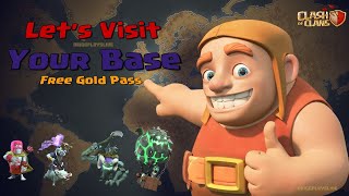 COC Live  Base Visit Clash of Clans [upl. by Ennoitna]