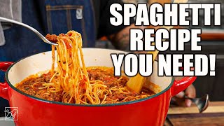 The Only Homemade Spaghetti Recipe Youll Ever Need [upl. by Cartwright]