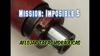 5 Técnicas  Como aflojar tapas hidráulicas imposibles en los cilindros [upl. by Ima803]